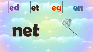 Three Letter Words Phonics | Short Vowel E Word Families with Pictures |Kindergarten Learning Video