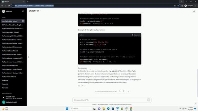 python np divide