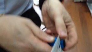 Монтаж оптического адаптера SC/APC в сменную планку