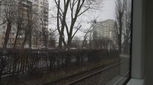 Poland, Gdańsk, tram 12 ride from Uniwersytet to Zaspa