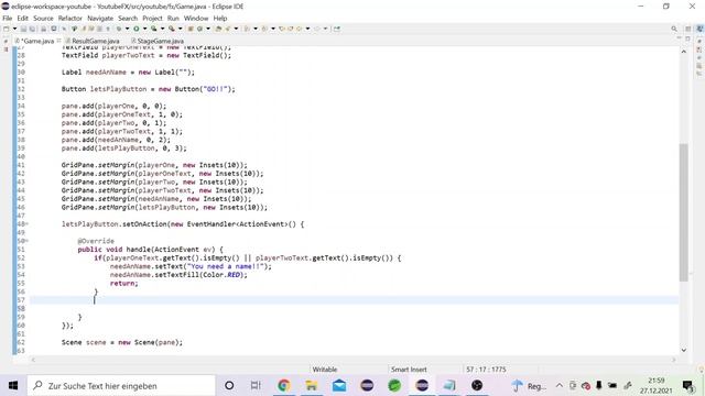 Tic Tac Toe Java Teil 1 | Javafx Tutorial Deutsch