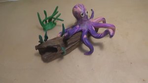 Осьминог из пластилина. Octopus.