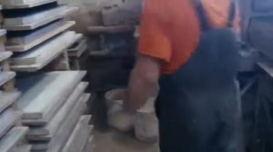 Арт-Камень - работа по заливке_Art-Stone (Kazan)_ manufactured stone production. Pouring mixture.