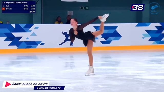 Карина КОРНЮШИНА ПП 18.10.2023 2 этап Кубка Санкт-Петербурга смотреть онлайн