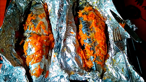 Фаршированна скумбрия в духовке.mp4