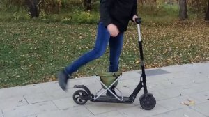 Скутер из электросамоката или лайфхак электосамокат