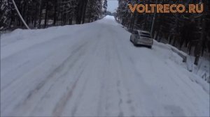 Электрический трехколесный складной велосипед для взрослого Doonkan Trike Зимой Voltreco.ru
