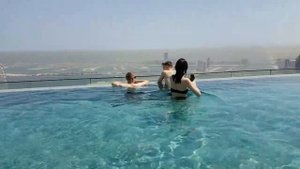 Самый высокий бассейн в мире Дубай The Address Residences Jumeirah Resort & SPA
