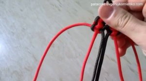 Плетение из паракорда. Браслет «Широкая кобра» двухцветный.