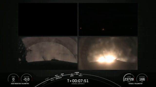 Ракета SpaceX запустила самый тяжёлый коммерческий спутник связи на орбиту часть 2 смотреть онлайн
