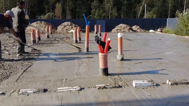 Строительство и дренаж фундамента для одноэтажного дома из газобетона. Поднятие грунта