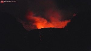 Jun 10, 2023: Firework Explosions at Semeru Volcano, Java, Indonesia