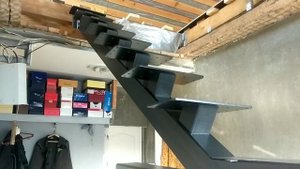 каркас лестница на центральном косоуре