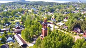 Полет DJI Mavic Pro . Самый большой золотой колокол России. Токсово, Ленинградская область.