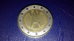 Обзор монеты 2 EURO Германия 2003 года выпуска !!!