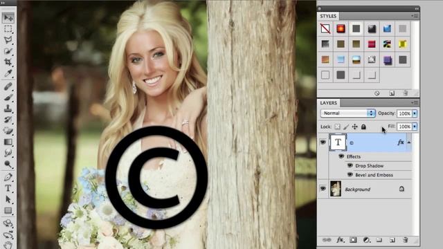 Photoshop - Layer Opacity vs Layer Fill смотреть онлайн