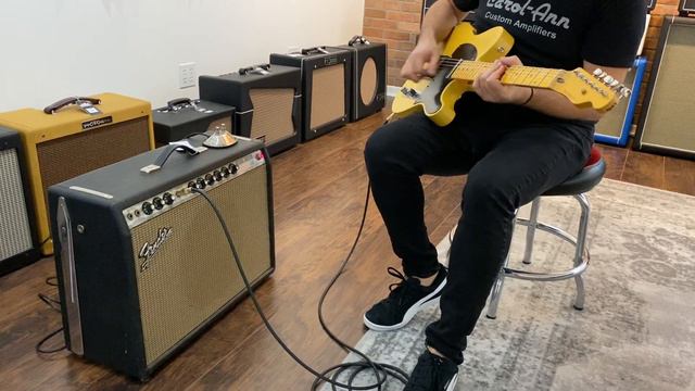1968 FENDER DELUXE REVERB AMP AB763 CIRCUIT Slightly Overdriven