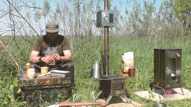 ОТДЫХ НА РЫБАЛКЕ?КОПТИМ КАБАНЧИКА?ВЫПЕКАЕМ ХЛЕБ?ПЕЧЬ НА ДРОВАХ для палатки Winnerwell?TENTIPI ONYX