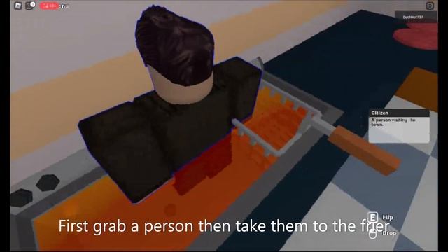 How to Deep Fry A NPC In Cook Burgers (Roblox) смотреть онлайн