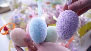 Пасхальный декор.  Яйца из пенопласта