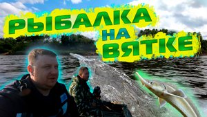 Рыбалка на  Вятке. Поймали стерлядь на фидер. Ловля судака на спиннинг. Троллинг.