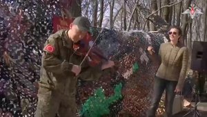 Юлия Чичерина выступила совместно с Ансамблем «Песни и пляски ЦВО» для военнослужащих в зоне спецопе