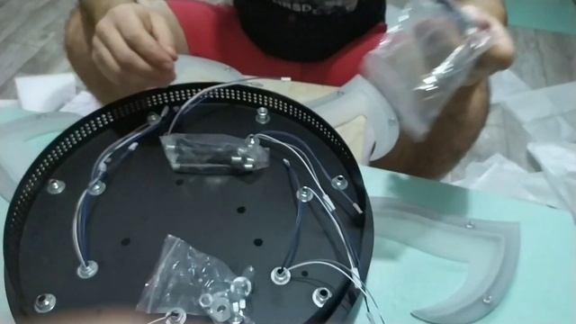 Потолочная LED люстра с Aliexpress. смотреть онлайн