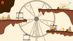 Динозаврики копатели и машинки - Управляй строительной техникой с динозаврами на Kids PlayBox