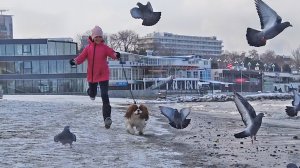 Анапа зимой. Прогулка на море в январе. Как выглядит курорт в морозные дни