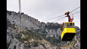 Канатная дорога Ай-Петри Крым 2017 с весёлым гидом)