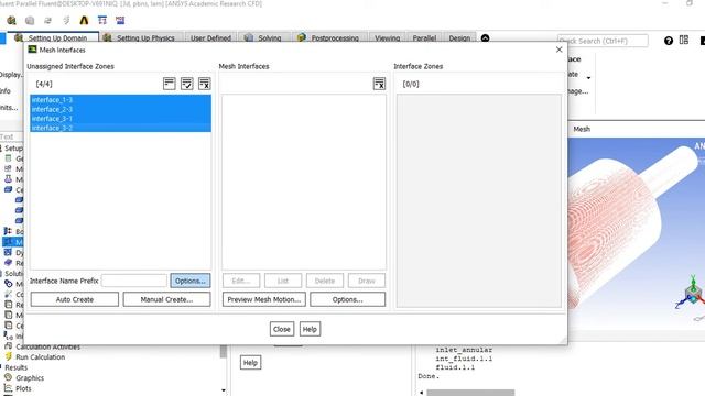Ansys fluent: How to create interface between different independent mesh files