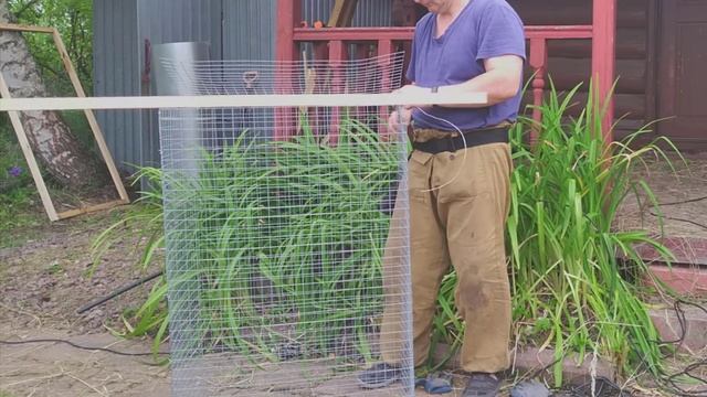 Начинающий кроликовод #2: Первая клетка из сетки 25*25 мм & короб под навоз из & милота крольчата смотреть онлайн