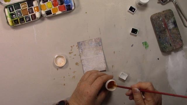 Masterboard + 2 ATC (for the "Old Book Cover ATC Journal)