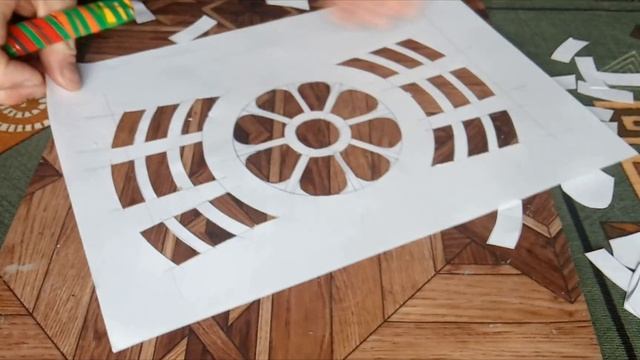 Чертим Простой УЗОР для Трафарета смотреть онлайн