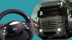 Настройка 180° руля Genius Speed Wheel 3 для игры в Euro Truck Simulator 2