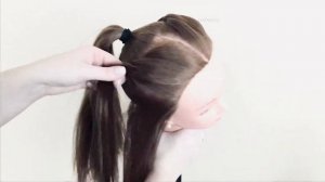 Высокий Хвост с косами. Прически для девочек.  Easy New Ponytail Hairstyles For Girls