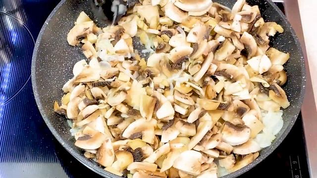 Жаренная Картошка с Шампиньонами!!!