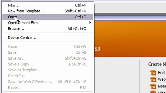 Open a Document in Illustrator CS3 смотреть онлайн