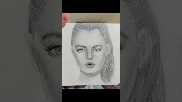 портреты #портрет #скетч #скетчбук  #портретдевушки #обзор #обзорскетчбука  #творчество #художник