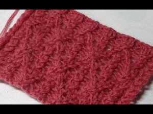 Очень красивый узор спицами | Пошаговый видеоурок