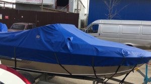 Тент на Виктори 500 наш сайт tentnalodku.ru #boatcover