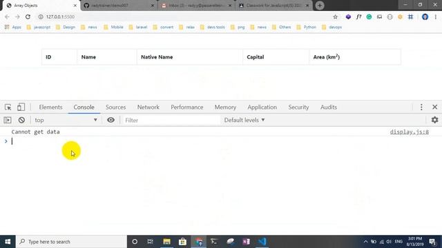 Loop JSON Object in JavaScript using fetch function