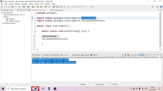 What is static import in Java  | Java for Selenium | Core Java for beginners | Malayalam | #12