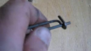 булавка из проволоки к мотоблоку в место стопора