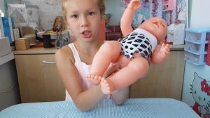 Одежда для куклы Беби Бон. КУПАЛЬНИК из носка. Clothes for baby dolls Bon. Swimsuit sock