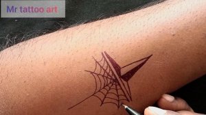 how to make new stylish spider ?️?️ tribal tattoo design// #viral #tattoo #simpletattoo