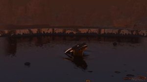 Fyrrex Sinks in a Tar Pit (Blender Animation)