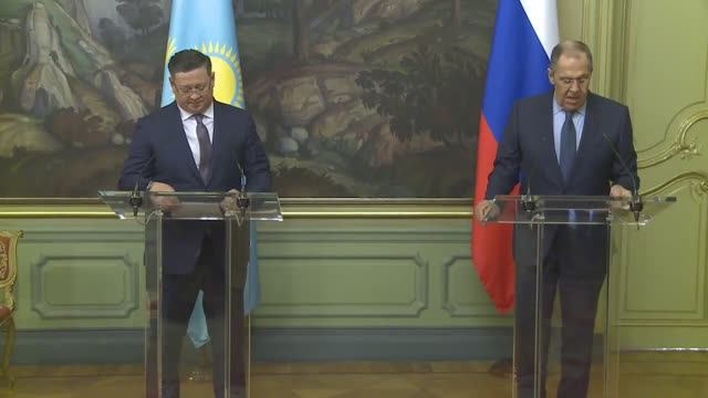 Совместная пресс-конференция С.Лаврова и М.Нуртлеу, Москва, 11 апреля 2023 года
