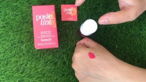 posie tint by benefit | posie tint swatch   @atherjaveria9745