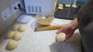 Вкусное дрожжевое тесто на молоке и сливках  Булочки с лимонной начинкой!